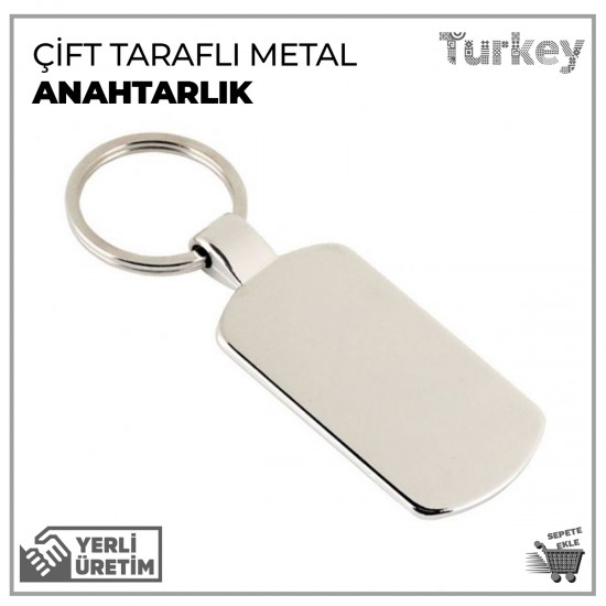 Çift Taraflı Metal Anahtarlık